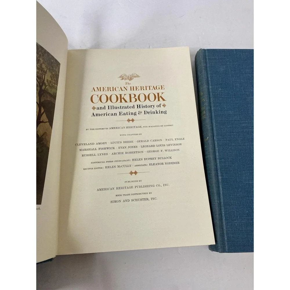 THE AMERICAN HERITAGE‎ COOKBOOK Set Volume 1 & 2 Slipcase 1964 Recipes History